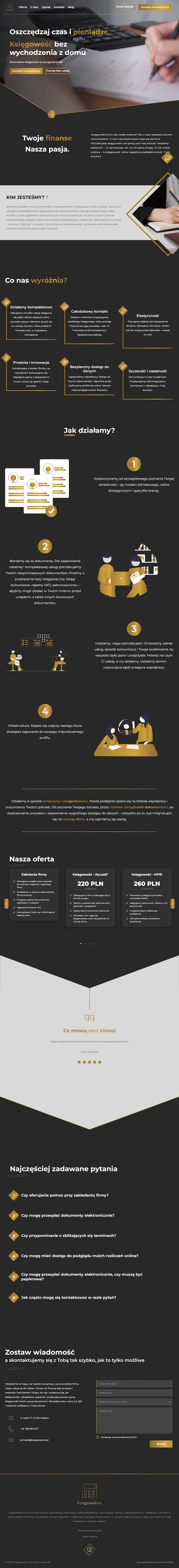 Preview of Księgowania, a Web App project