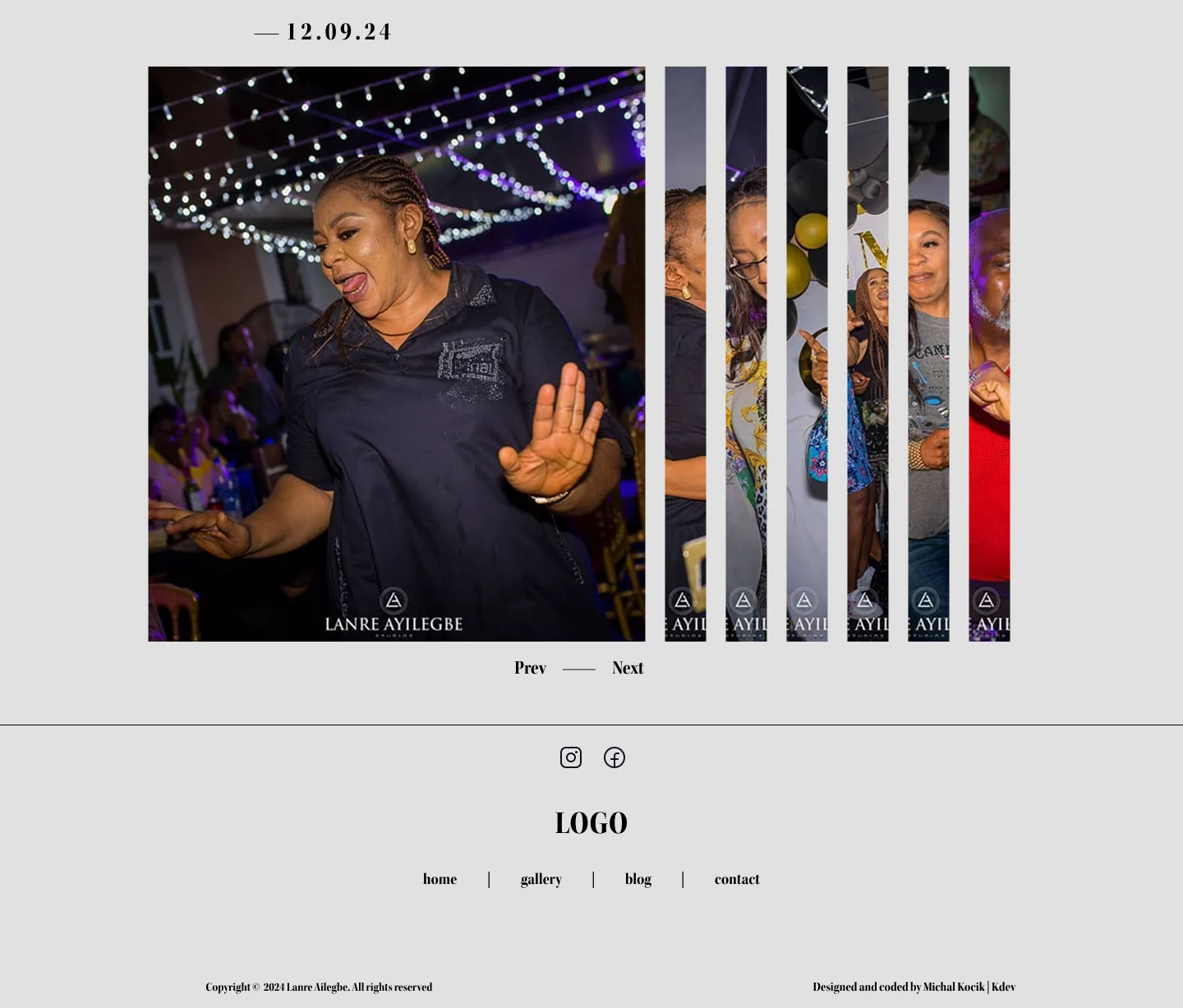 Preview of Lanre Ayilegbe Studios, a Web App project